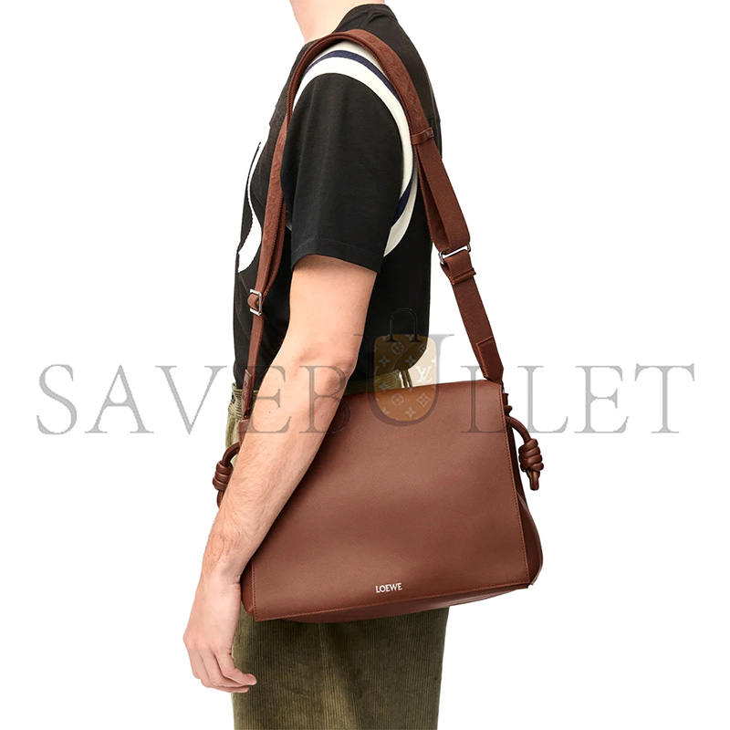 LOEWE FLAMENCO SATCHEL IN SHINY SUPPLE CALFSKIN B411FSAX04 (34*24*12cm)